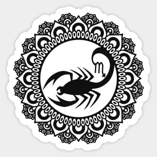 Scorpio Zodiac Mandala Sticker